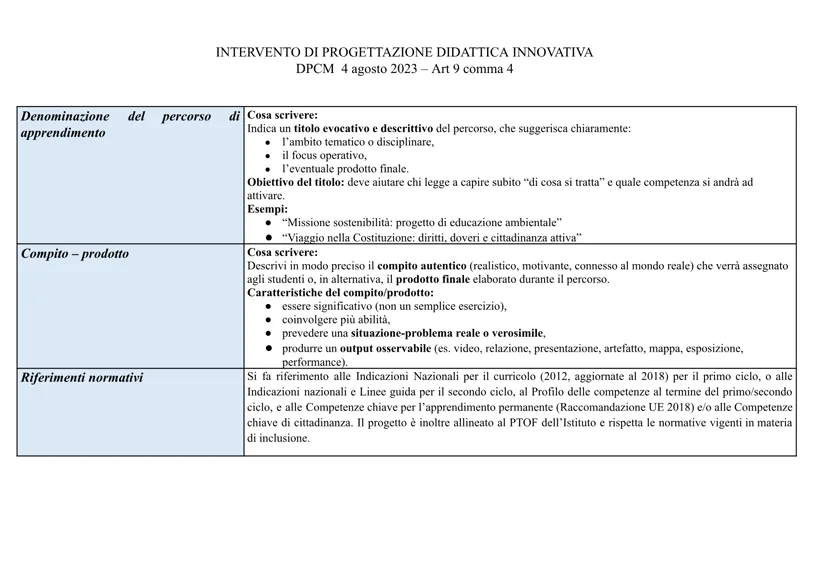 Anteprima Format UDA — Pegaso